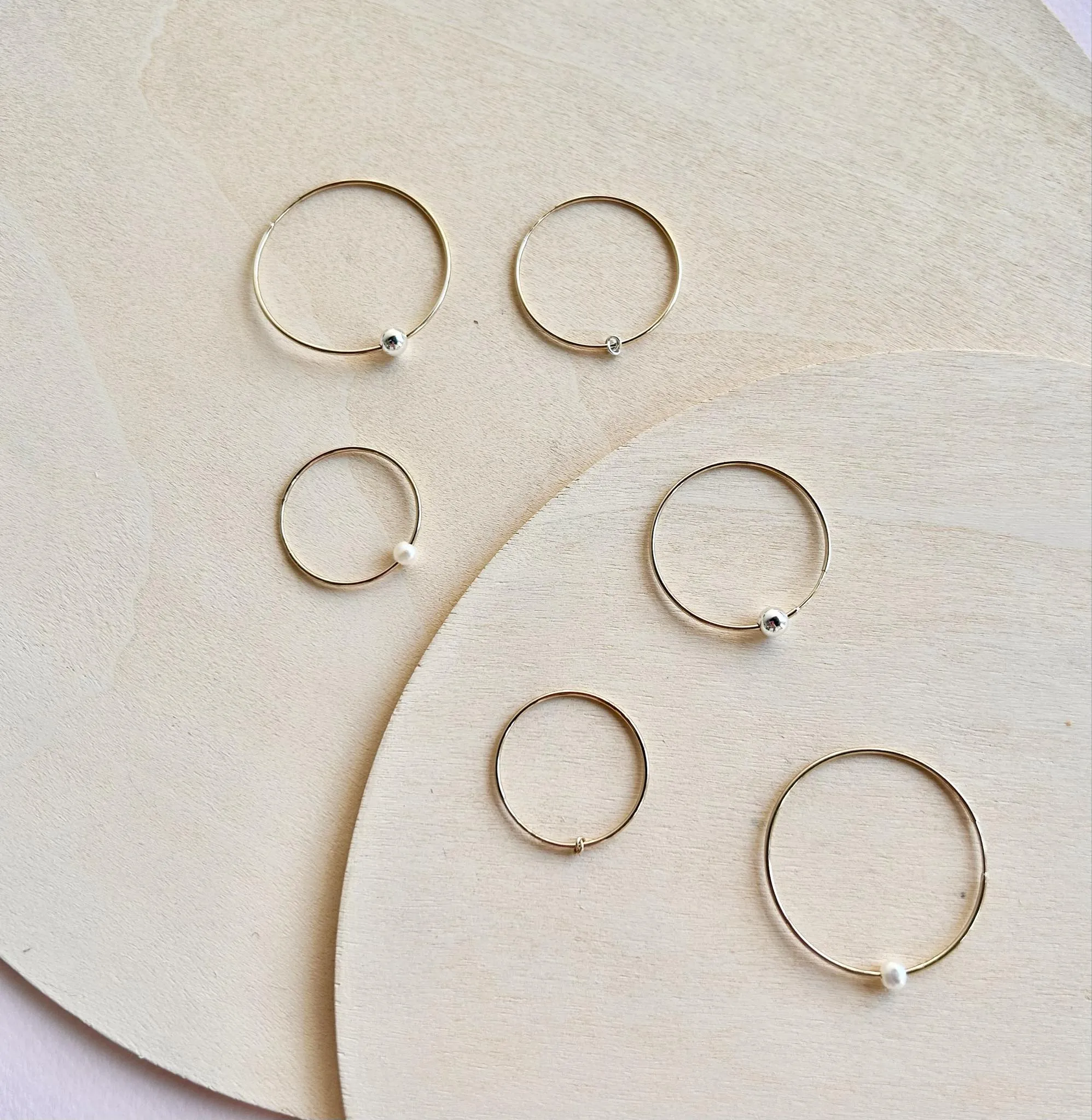 10k Yellow Gold Hoop Earrings - 24mm