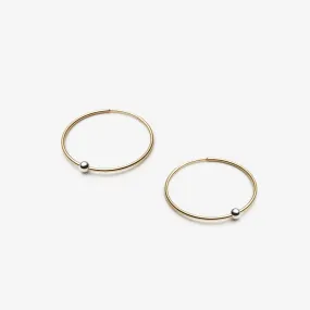 10k Yellow Gold Hoop Earrings - 24mm