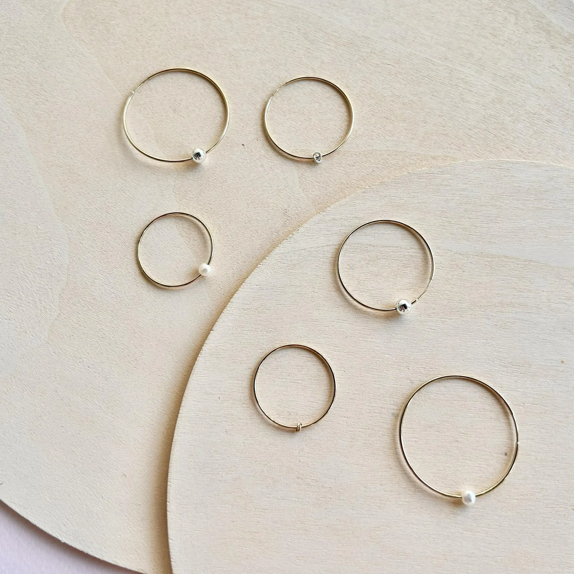 10k Yellow Gold Hoop Earrings - 29mm