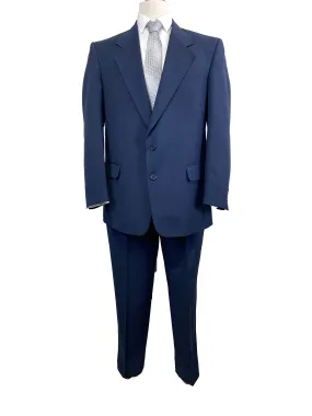 2000s Men's 2-Piece Solid Navy Suit, Stollery's, C42T