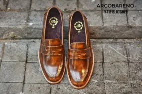 509-1 V-Tip Blutcher Loafer Amber x Wooden