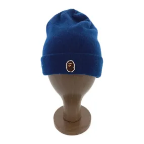 A BATHING APE/Beanie/FREE/BLU/Wool/Plain