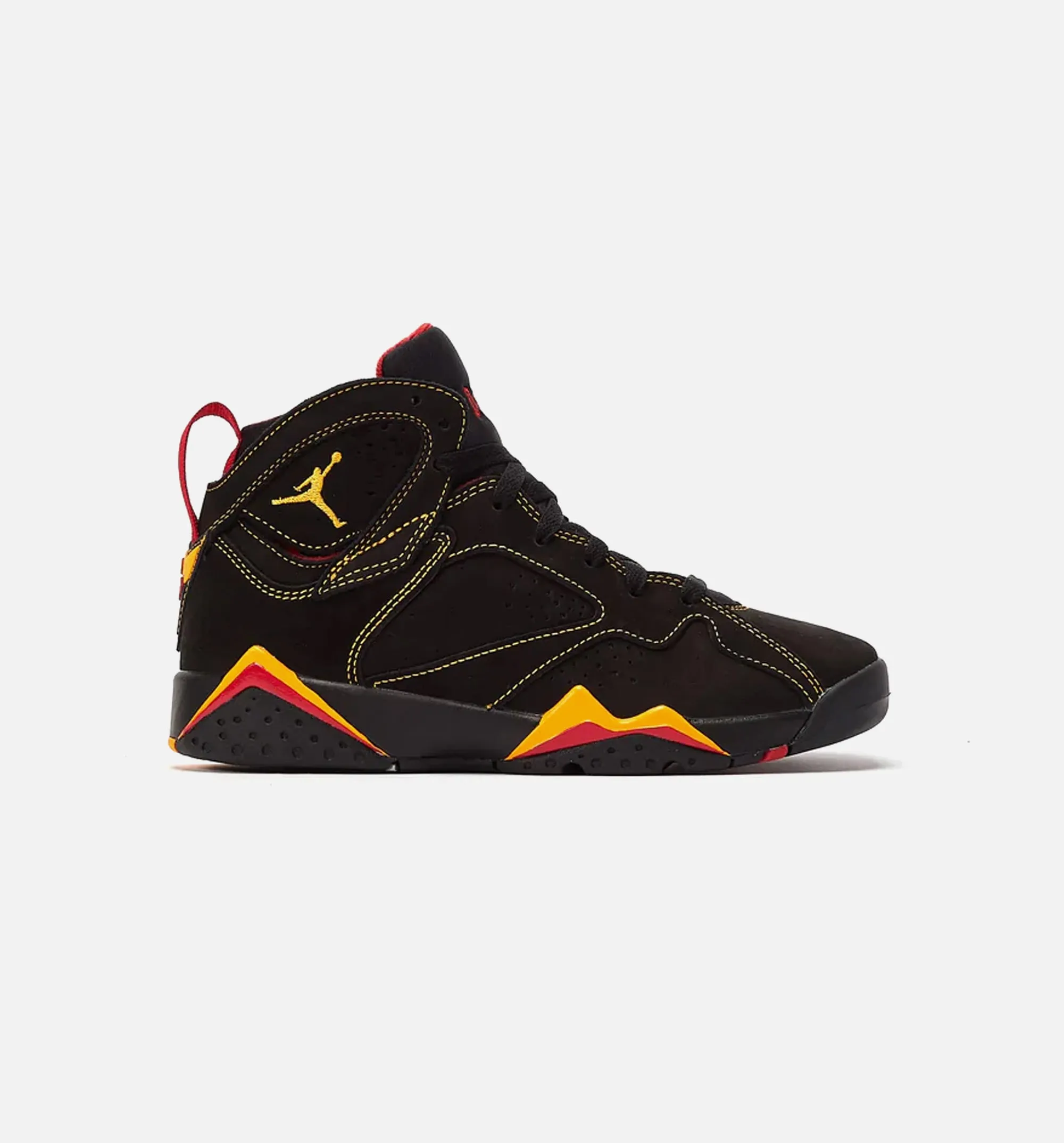 Air Jordan 7 Retro Citrus Grade School Lifestyle Shoe - Black/Yellow/Red Free Shipping