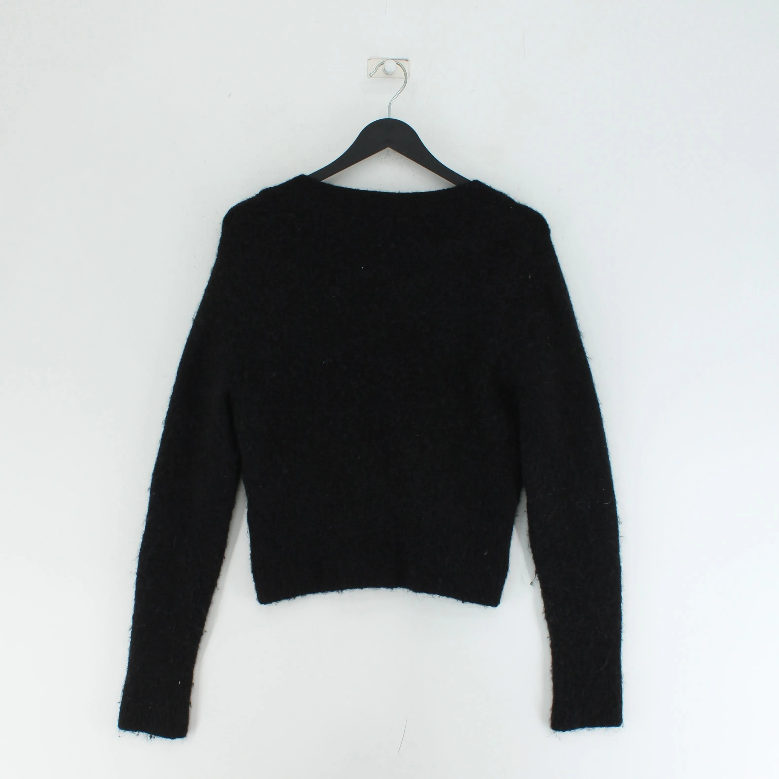 & Other Stories Women's Cardigan S Black Polyamide with Elastane, Other, Wool