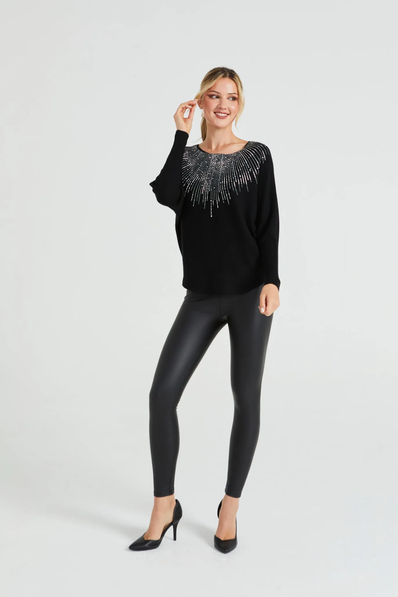 Angeleye Batwing Knitted Jumper