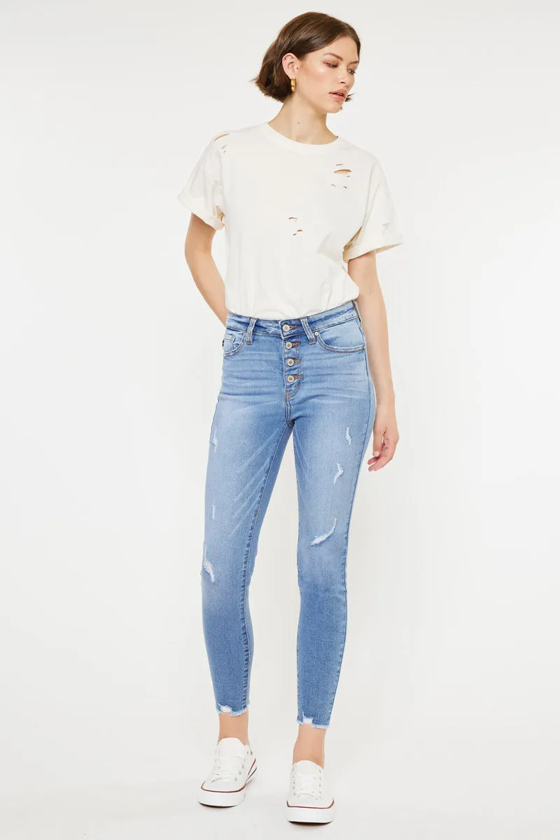 Cecilia High Rise Ankle Skinny Jeans