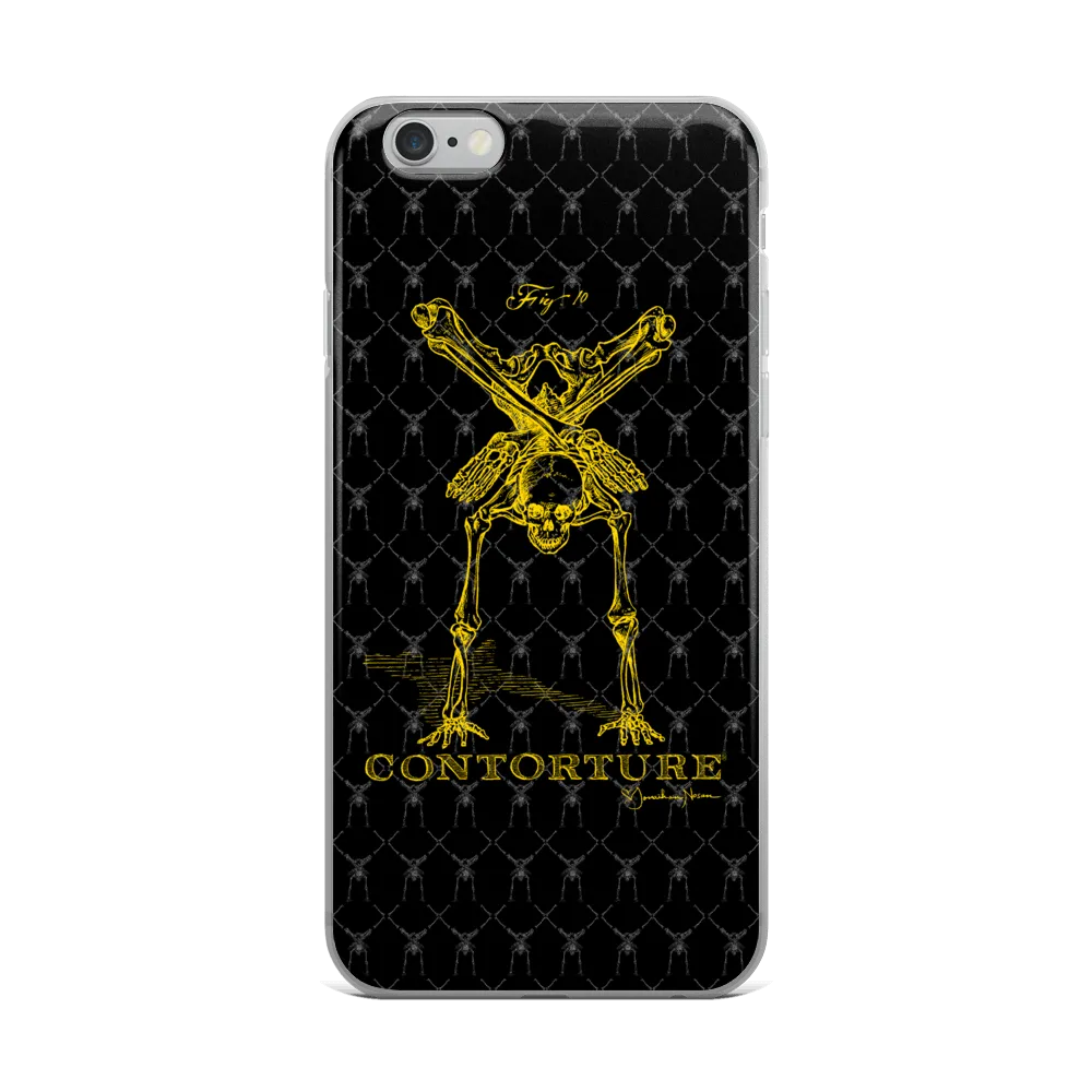 Contorture iPhone Case: Gold Contortion Skeleton