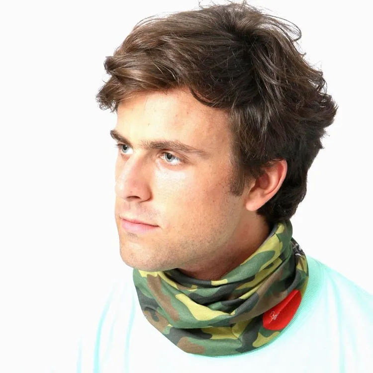 Cookman Chef's Scarf - Woodland Camo Green