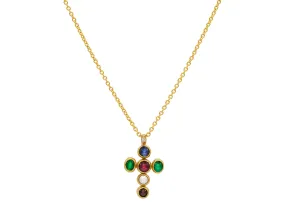 Cross Gold Pendant Necklace