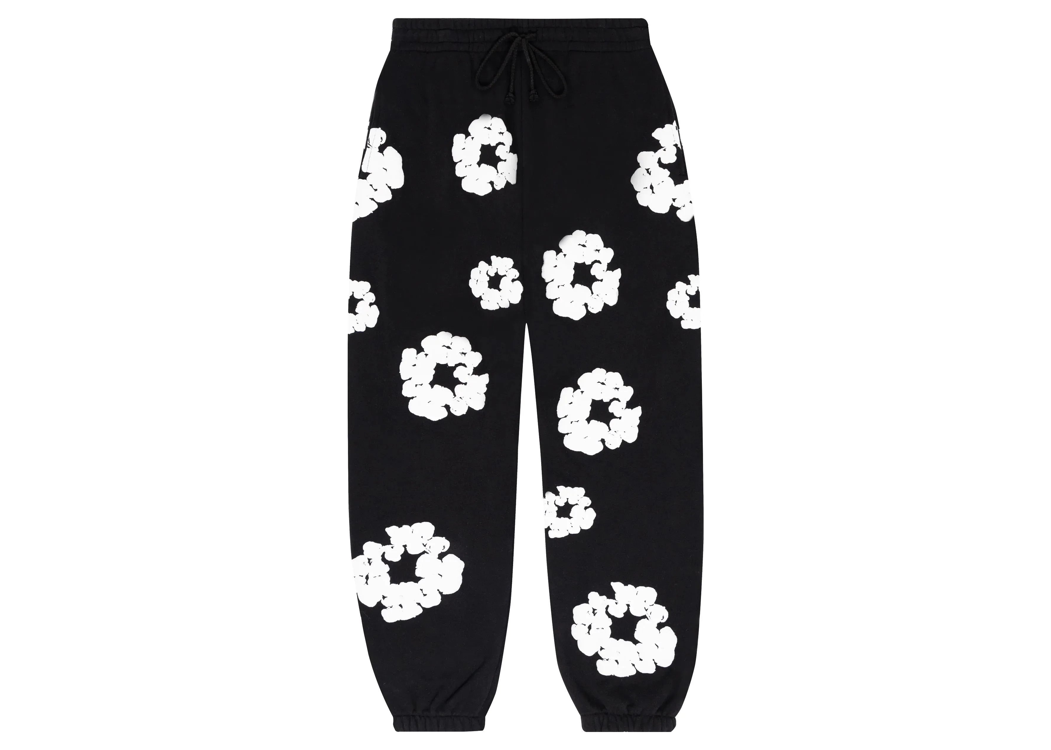 DENIM TEARS THE COTTON WREATH SWEATPANTS BLACK