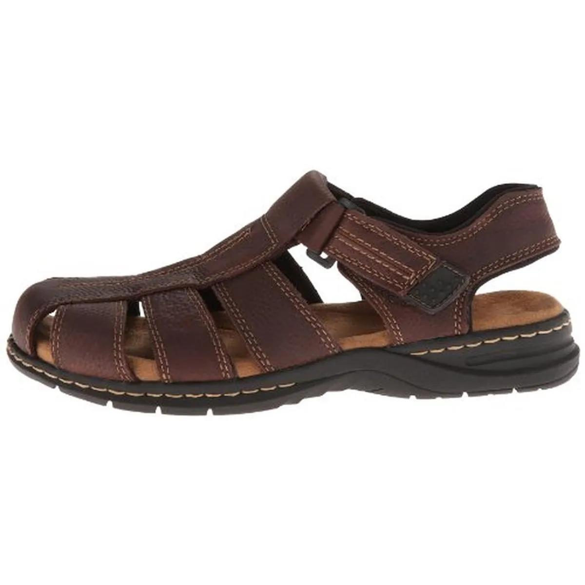 Dr. Scholl's Shoes Mens Gaston Leather Casual Fisherman Sandals