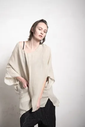 eigensinnig wien | Zizek | Oversized Damen T-Shirt für den Sommer in beige