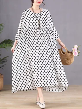 Eye's Touching Women's Polka Dot Smock Dress