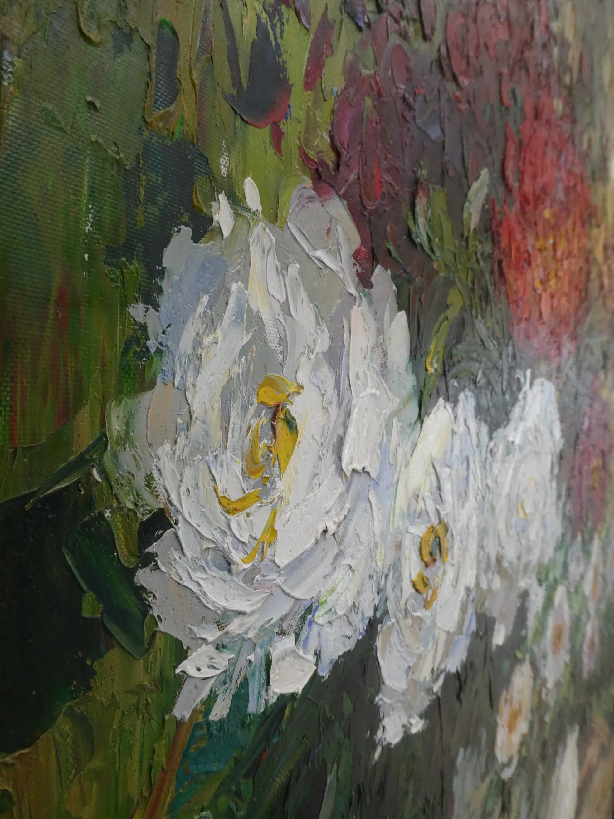 Floral Bouquet Oil Painting by David Davis