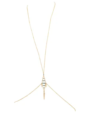 Golden Fish Gemstone Body Chain