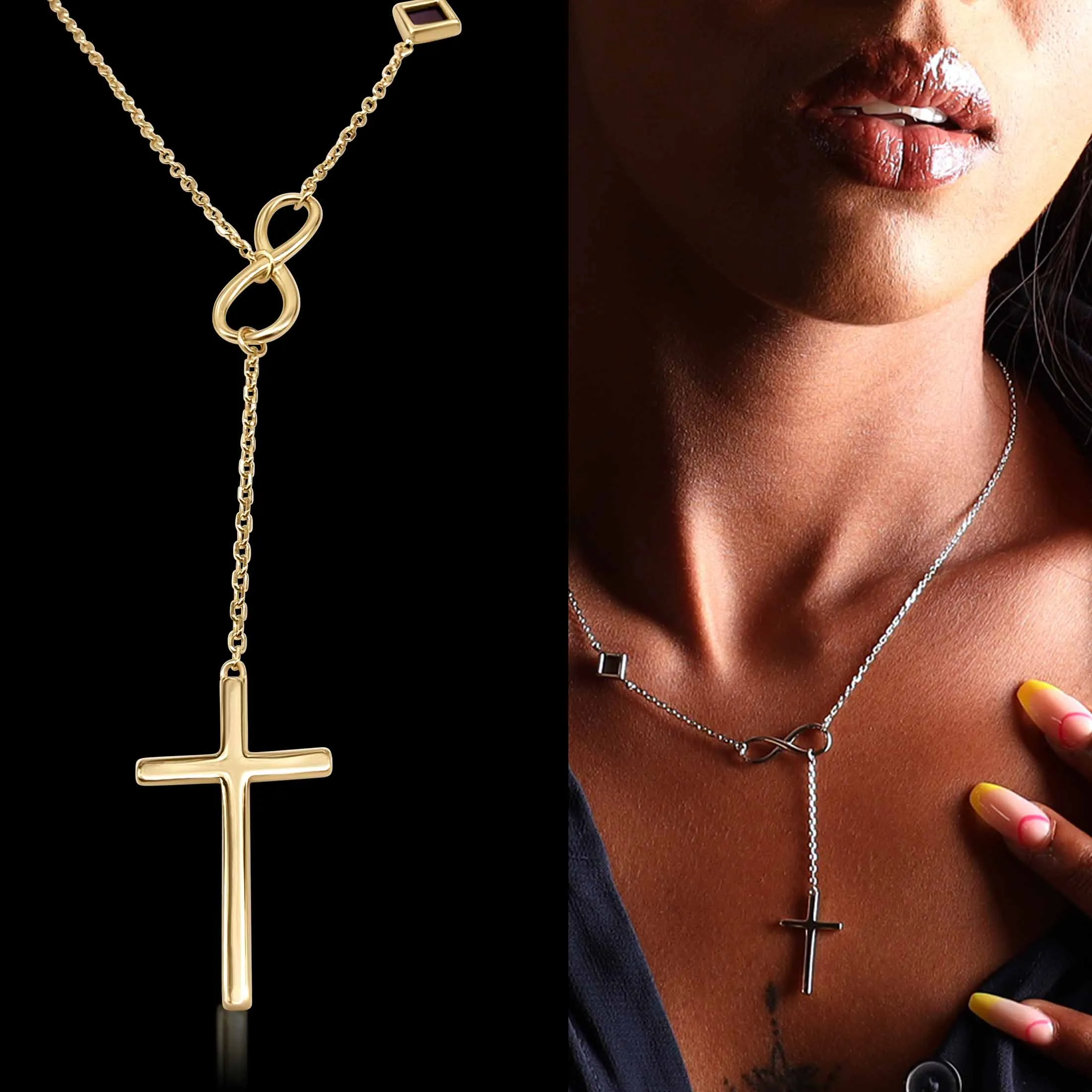 Infinity Cross Necklace - Milano Design