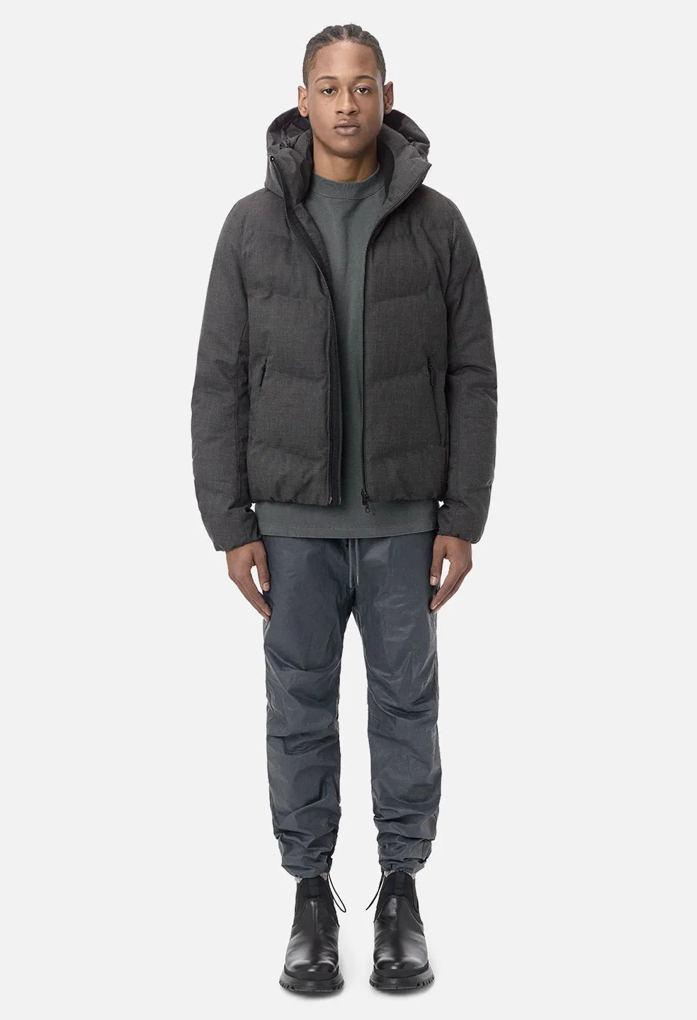 John Elliott X Descente Allterrain Mizusawa Down Jacket / Charcoal Wool