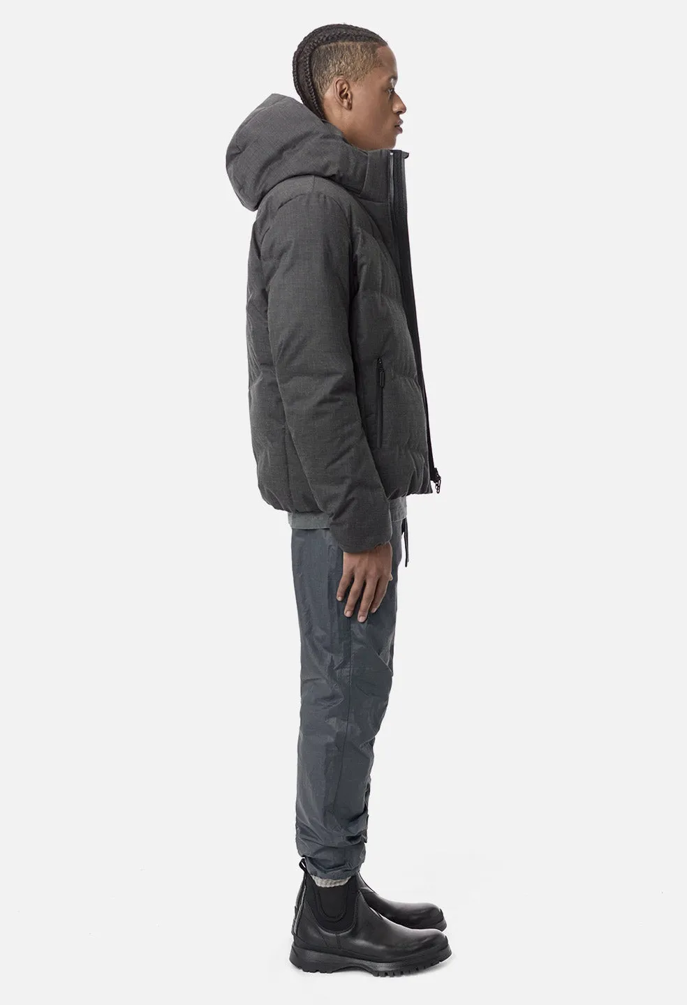 John Elliott X Descente Allterrain Mizusawa Down Jacket / Charcoal Wool