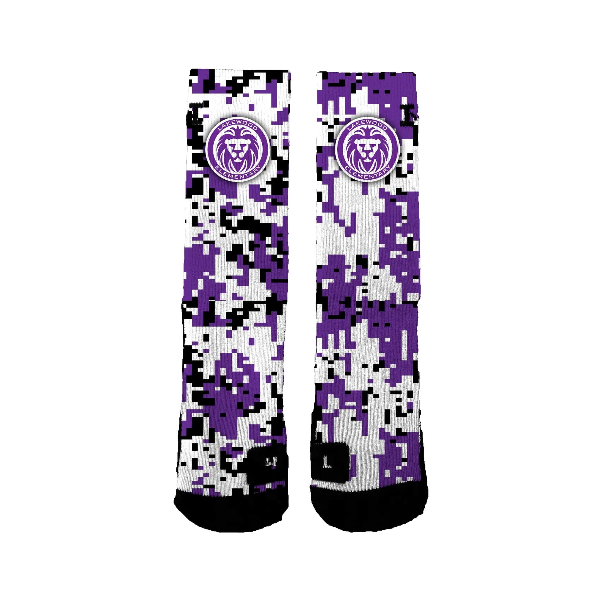 Lakewood Elementary  Digital Camo Socks