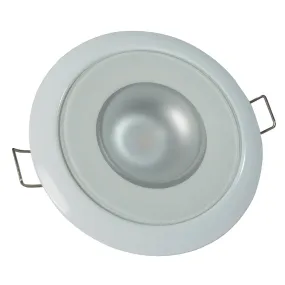 Lumitec Mirage - Flush Mount Down Light - Glass Finish/White Bezel - Warm White Dimming [113129]