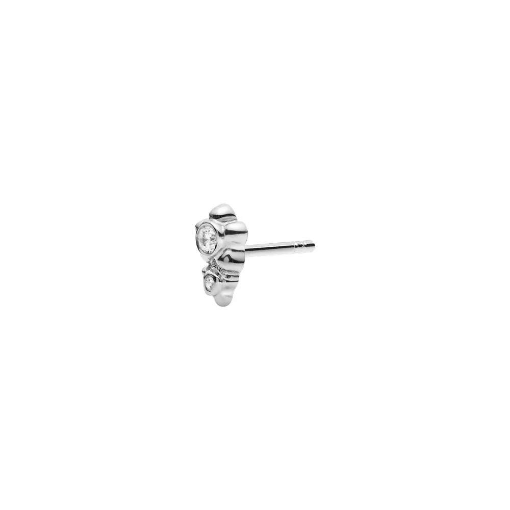 Maria Black Lily Stud Silver