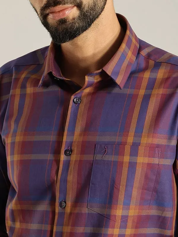 Men Checked Full Sleeve Cotton Shirt