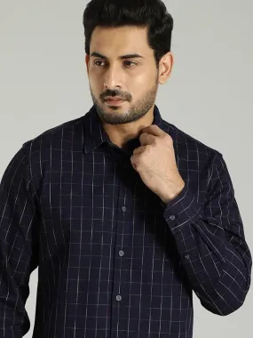 Men Checked Full Sleeve Cotton Shirt