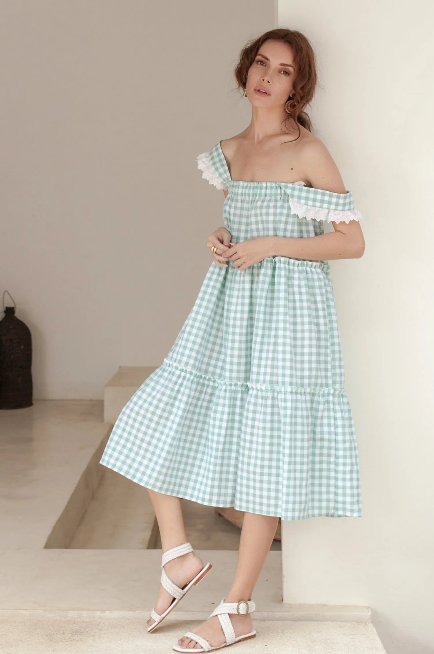 Meringue Tiered Sleeveless Dress (Sale)