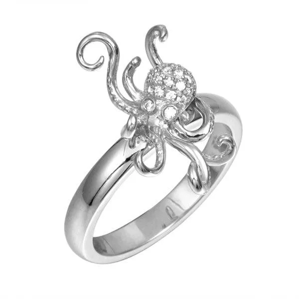 Pavé Octopus Ring