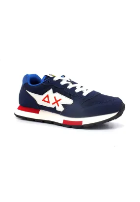 SUN68 Niki Solid Sneaker Bambino Navy Blue Z33321T