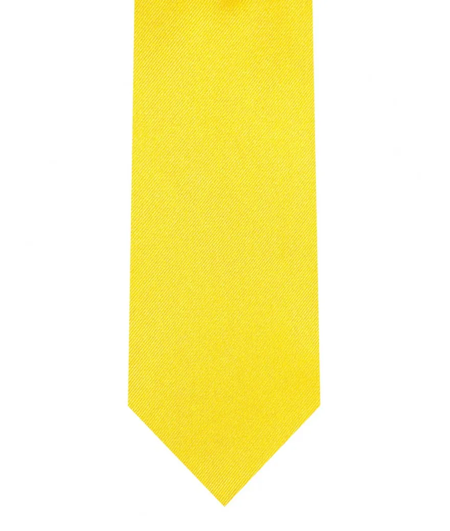 Tie & Pocket Square - Yellow