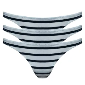 {Wide Stripe} organic thong